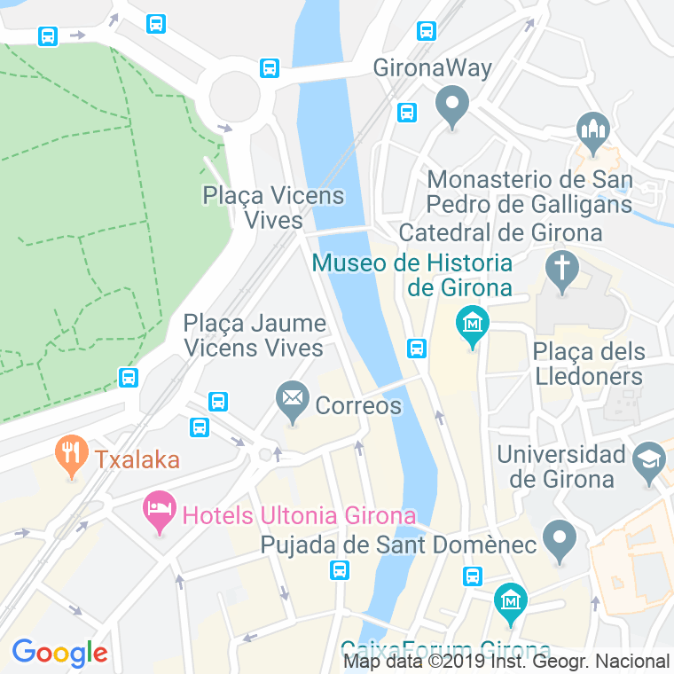 Código Postal calle Canalejas, passeig en Girona
