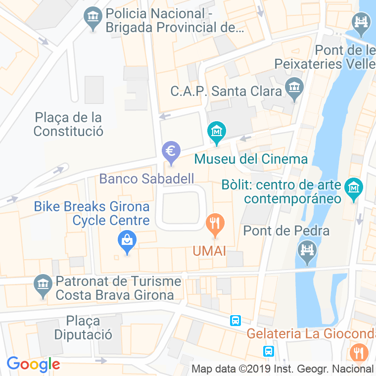 Código Postal calle Josep Pla I Casadevall, plaça en Girona