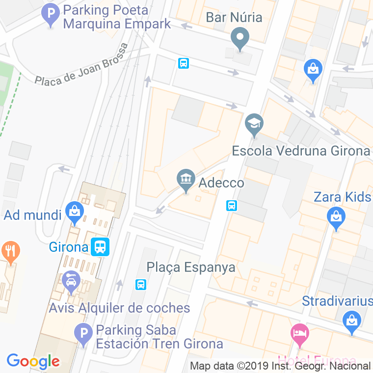 Código Postal calle Bailen en Girona
