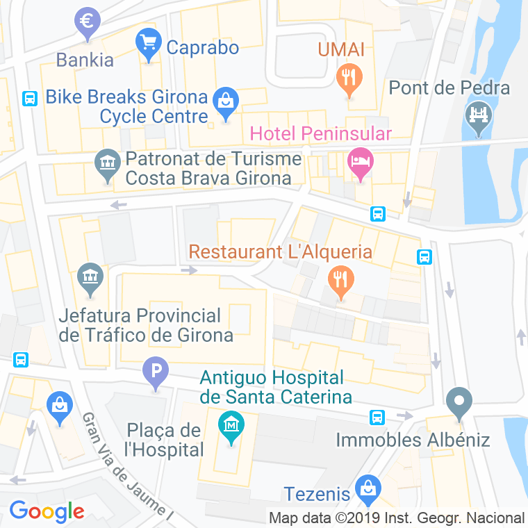 Código Postal calle Fontanilles en Girona