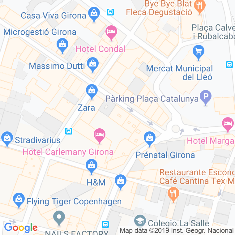 Código Postal calle Sant Antoni Maria Claret, ronda en Girona