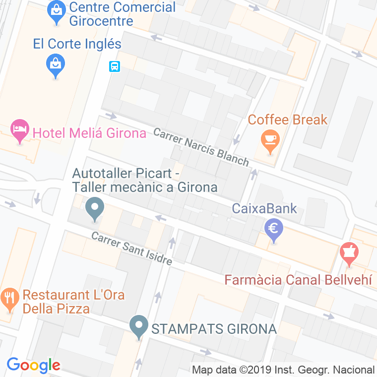 Código Postal calle Carles Rahola en Girona