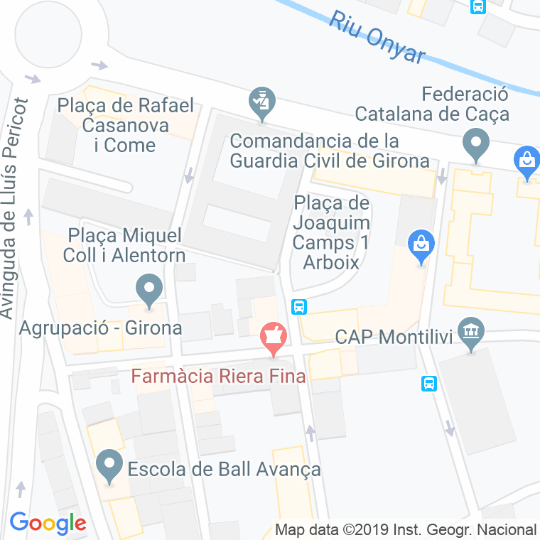Código Postal calle Castell De Montsolis en Girona