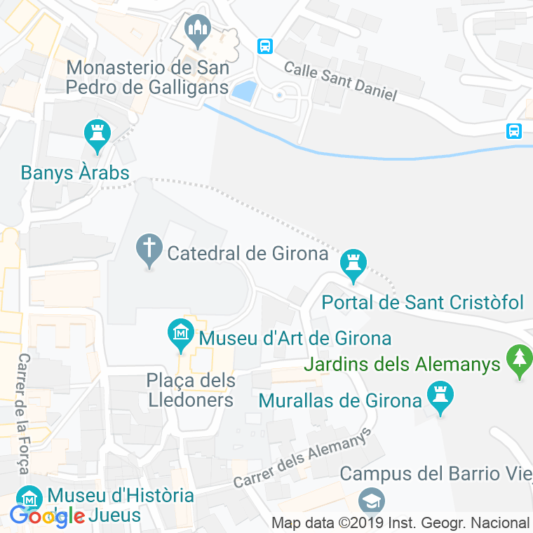 Código Postal calle Jardins De La Riera Gornau en Girona