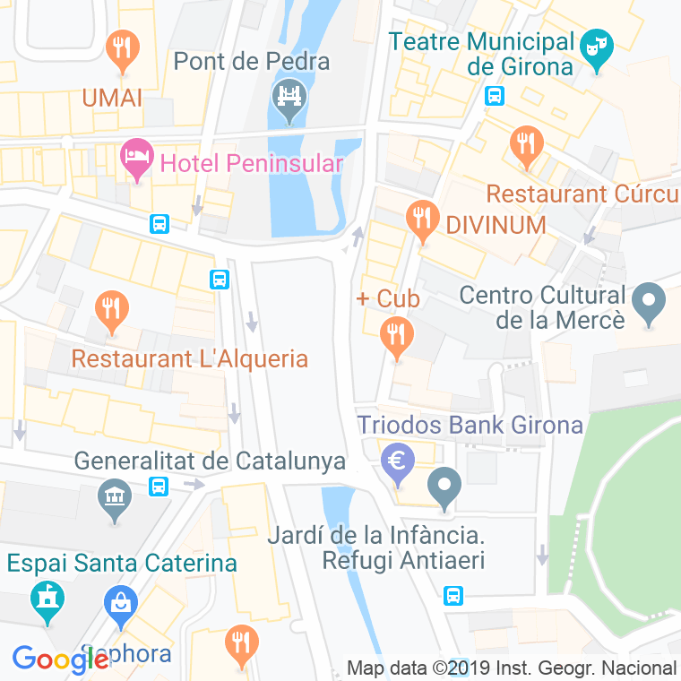 Código Postal calle Girona, plaça en Girona