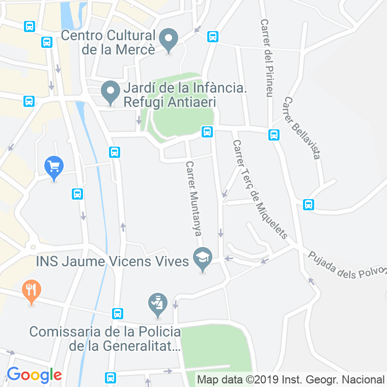 Código Postal calle Muntanya en Girona