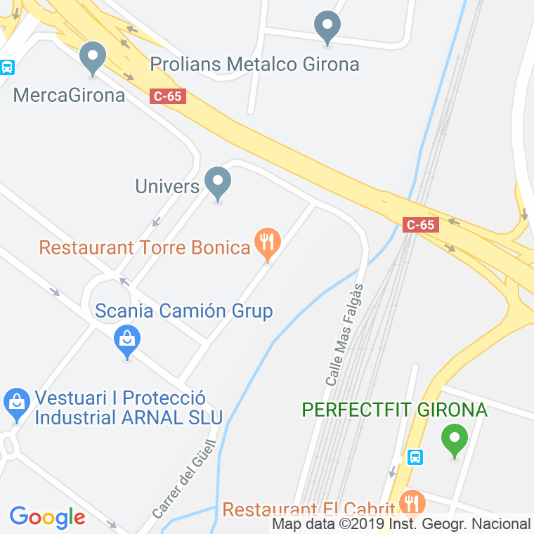 Código Postal calle Camp De Les Lloses en Girona