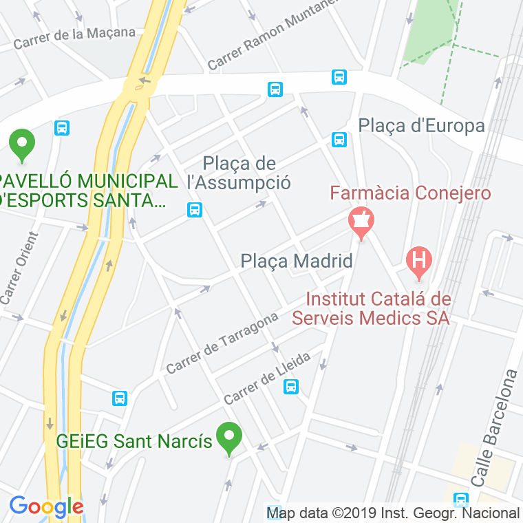Código Postal calle Mare De Deu De Fatima en Girona
