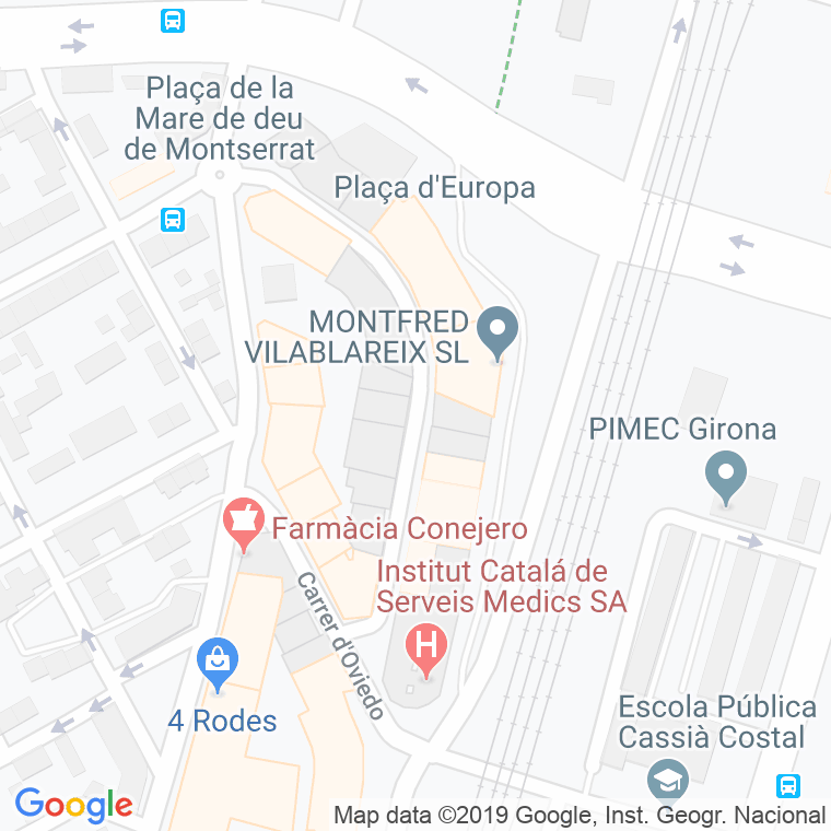 Código Postal calle Santander en Girona