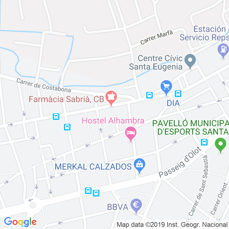 Código Postal calle Conflent, carrero en Girona