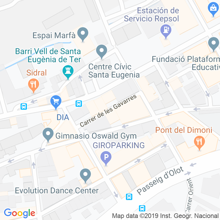 Código Postal calle Gavarres en Girona