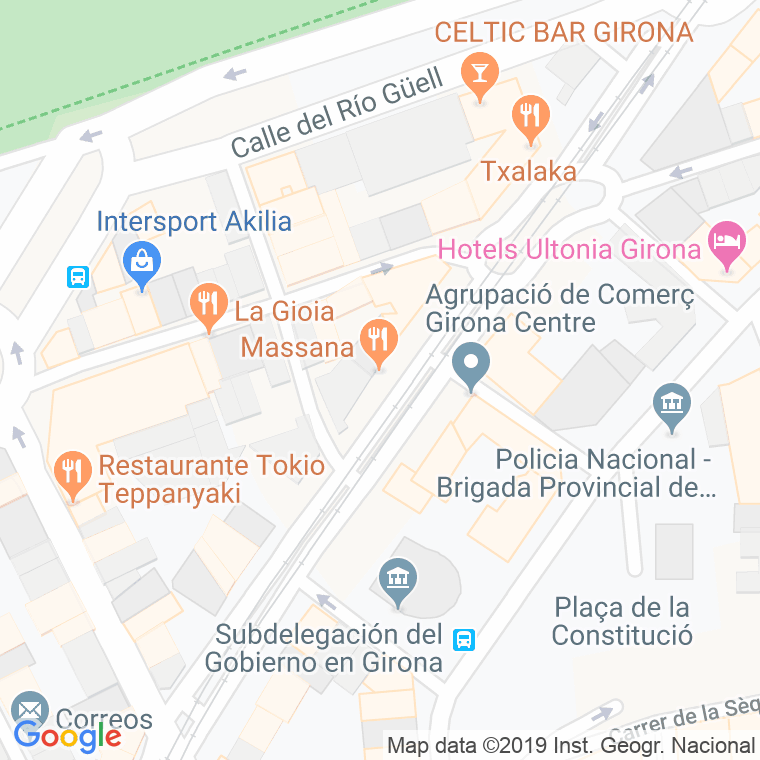 Código Postal calle Massana en Girona