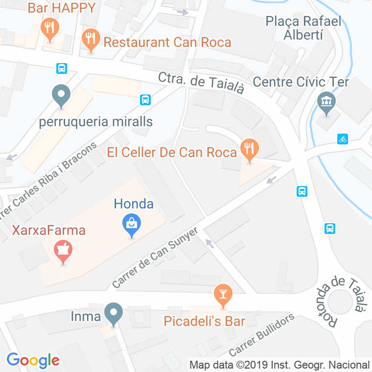 Código Postal calle Joan Badia I Casanyas en Girona