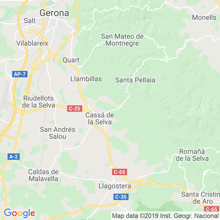 Código Postal de Vinat De Llebrers en Girona