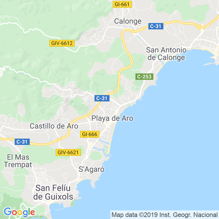 Código Postal de Platja D'aro en Girona