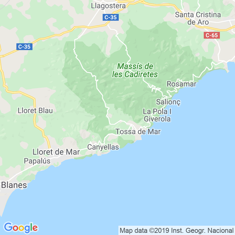 Código Postal de Tossa De Mar en Girona