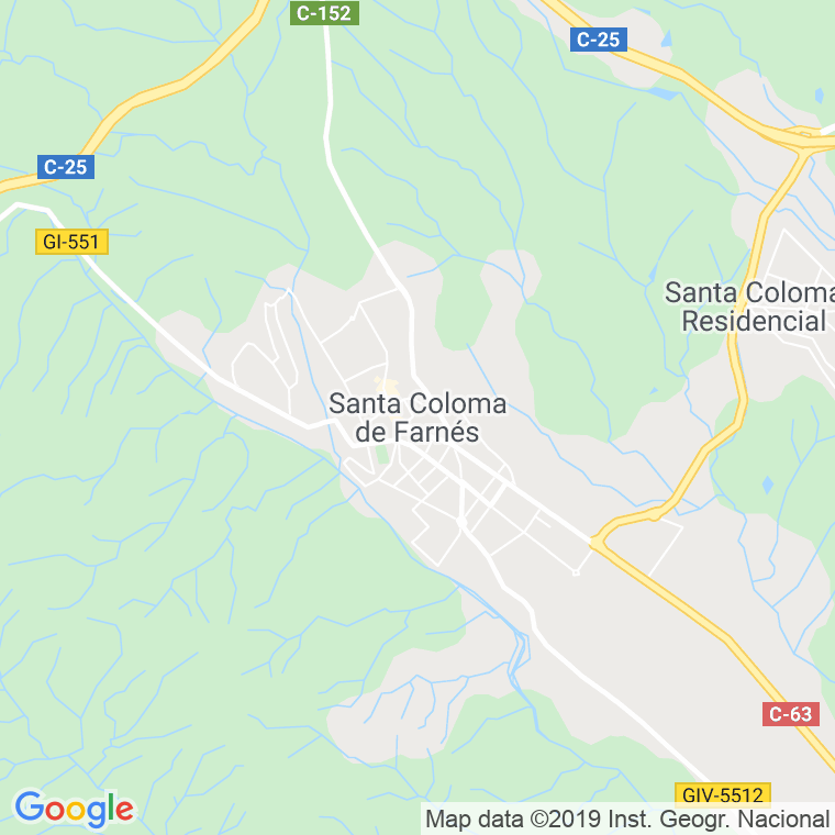 Código Postal de Santa Coloma De Farners en Girona