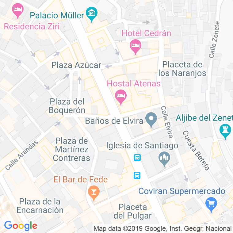 Código Postal calle Azacayas   (Impares Del 1 Al 3)  (Pares Del 2 Al 8) en Granada