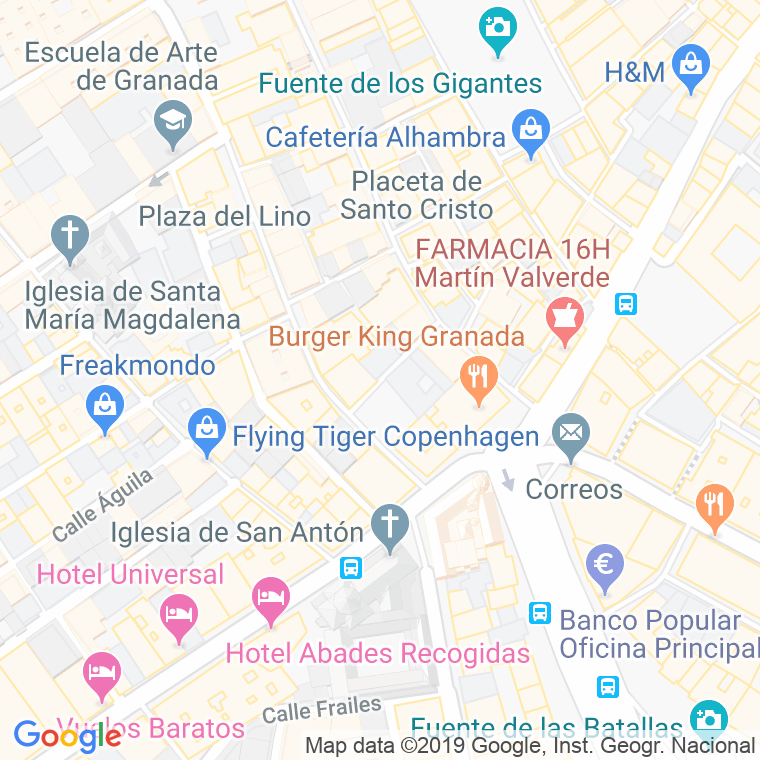 Código Postal calle Campo Verde, plaza en Granada