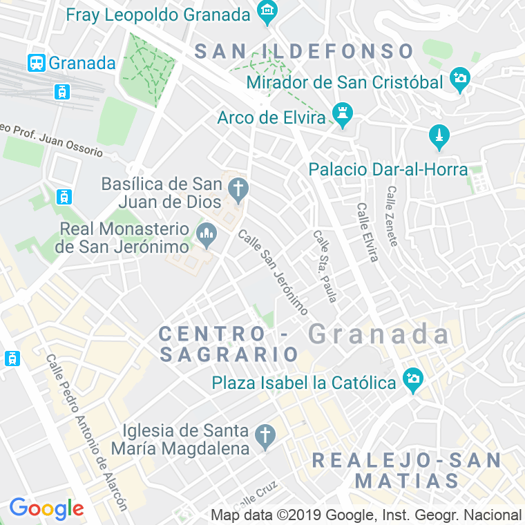 Código Postal calle Hinojosa en Granada