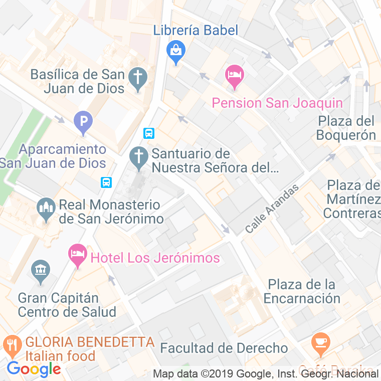 Código Postal calle Isleta De San Felipe en Granada