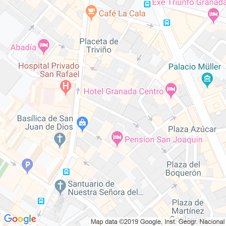 Código Postal calle Lavadero De La Cruz en Granada