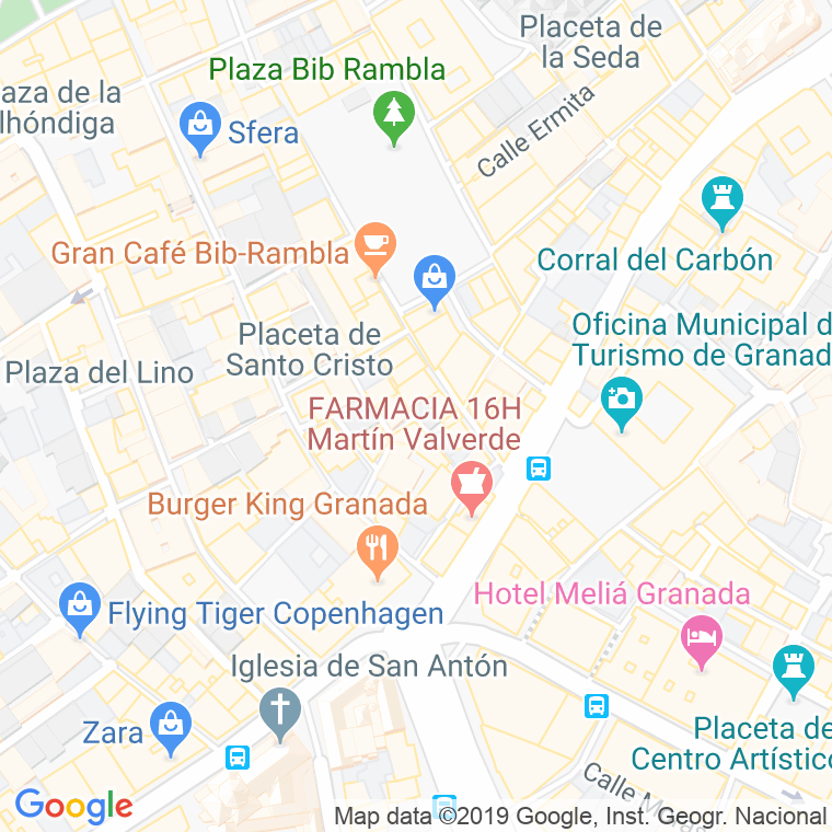 Código Postal calle Montereria en Granada