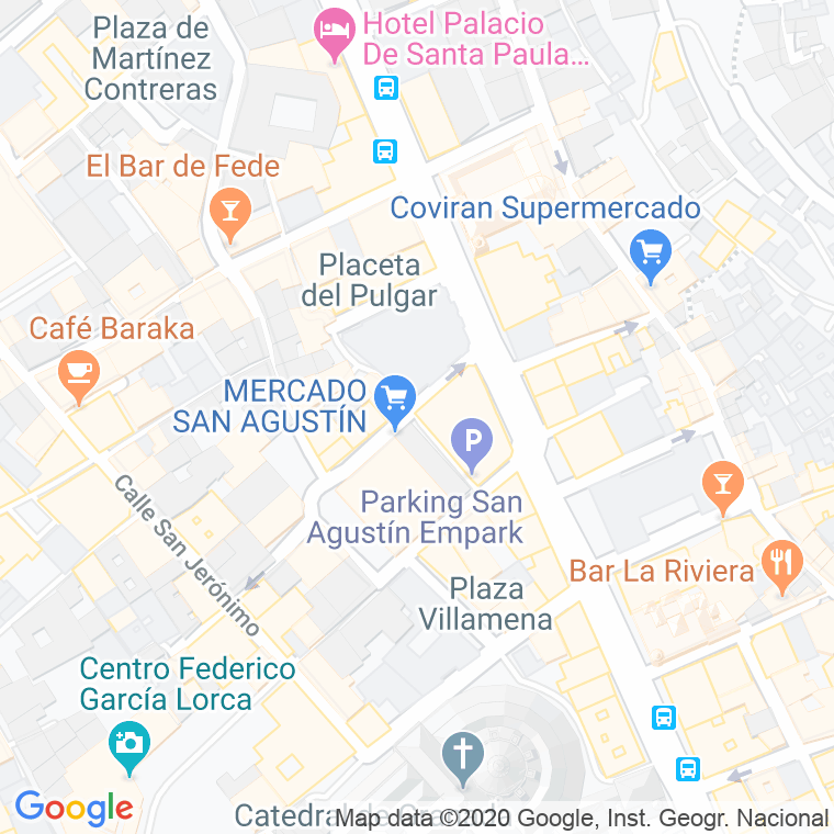 Código Postal calle Postigo De San Agustin en Granada