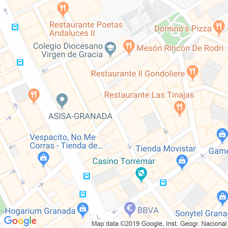 Código Postal calle Ancha De Gracia   (Impares Del 1 Al 7)  (Pares Del 2 Al 8) en Granada