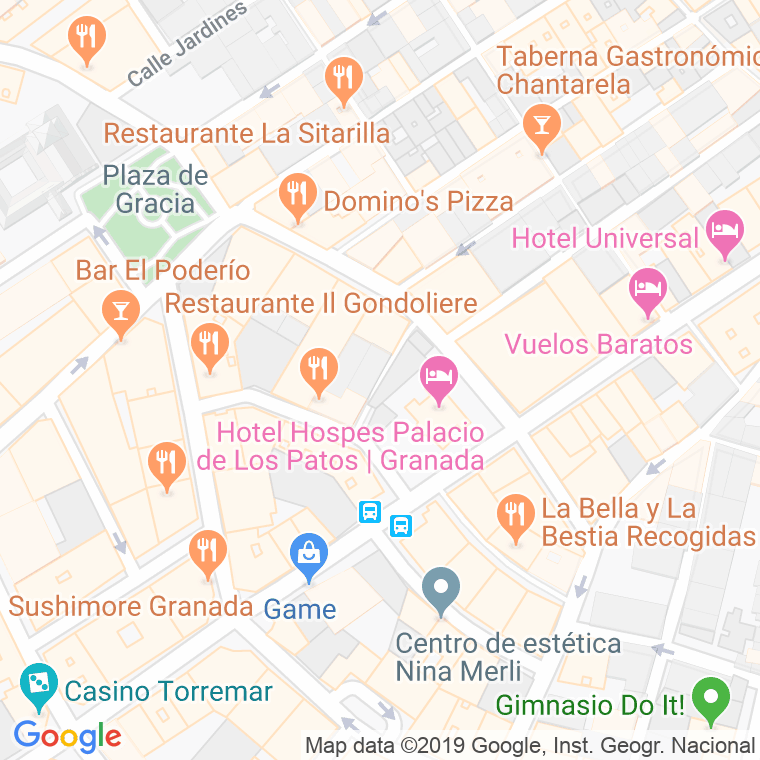 Código Postal calle Antonino, callejon en Granada