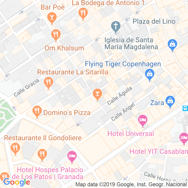Código Postal calle Cruz en Granada