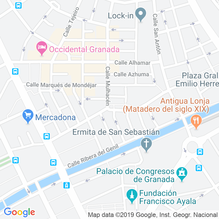 Código Postal calle Agustina De Aragon   (Impares Del 31 Al Final)  (Pares Del 16 Al Final) en Granada