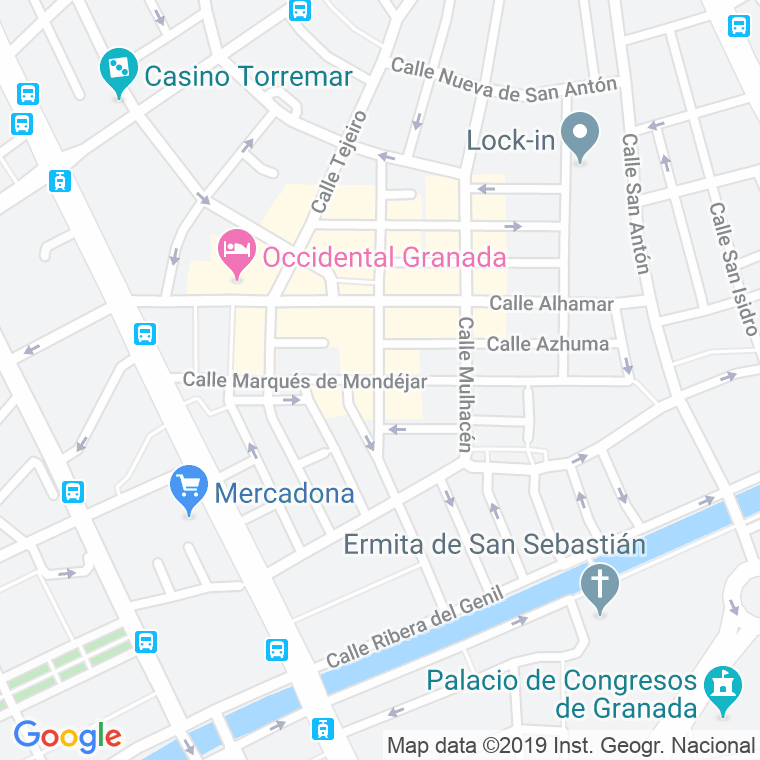 Código Postal calle Marques De Mondejar   (Impares Del 17 Al Final)  (Pares Del 40 Al Final) en Granada