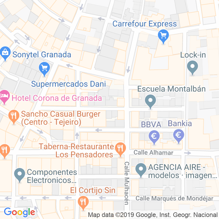 Código Postal calle Conde Cifuentes en Granada