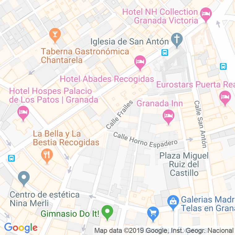 Código Postal calle Frailes en Granada