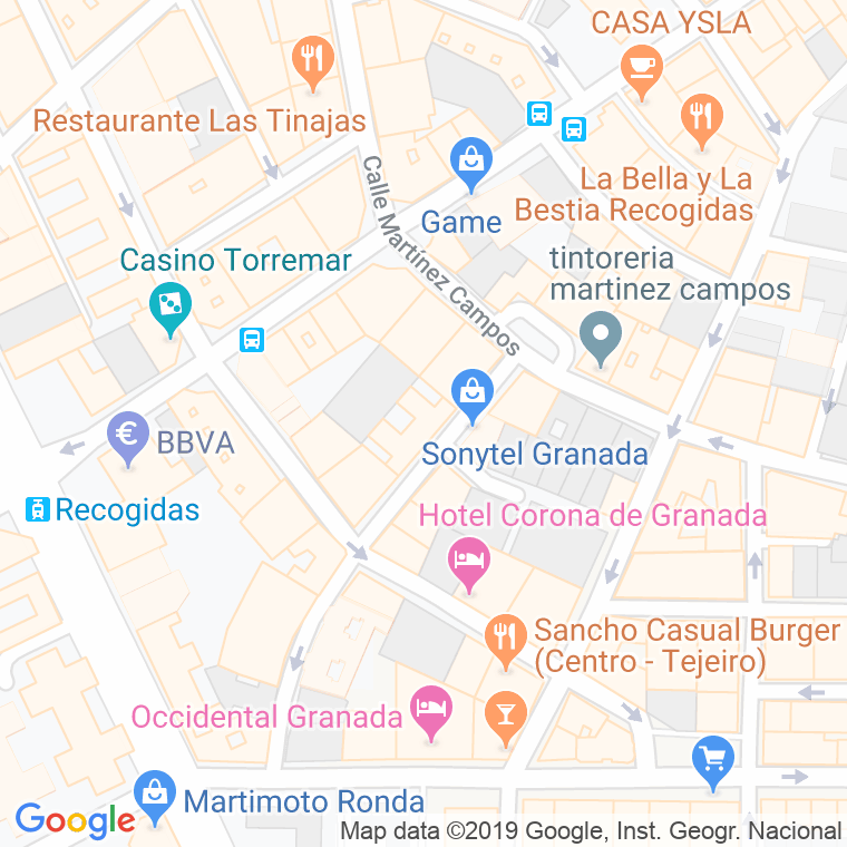 Código Postal calle Manuel De Falla en Granada