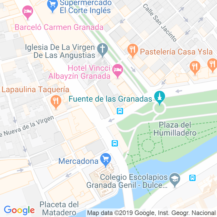 Código Postal calle Manuel Del Paso en Granada