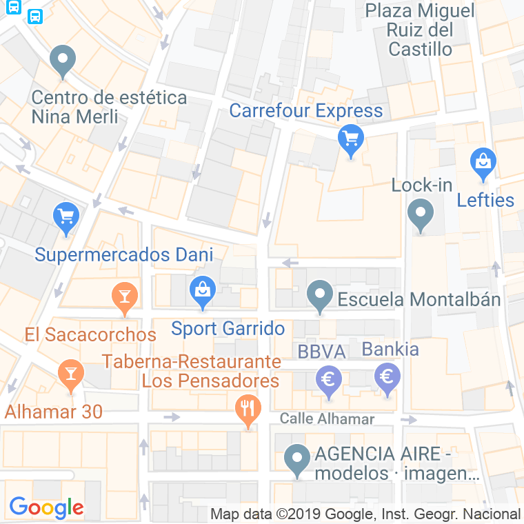 Código Postal calle Marques De Los Velez en Granada