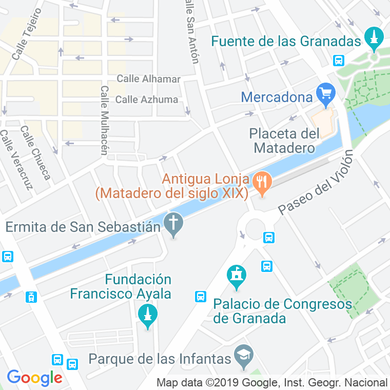 Código Postal calle Ribera Del Genil en Granada