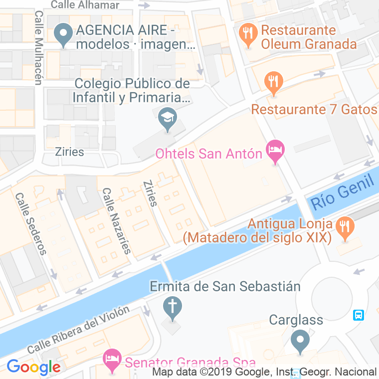 Código Postal calle Ricardo De Arco en Granada
