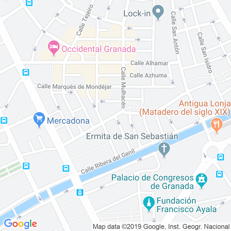 Código Postal calle Sederos en Granada