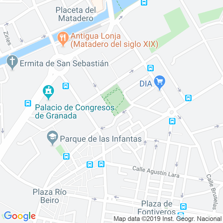 Código Postal calle Angel, plaza (Impares Del 1 Al Final)  (Pares Del 2 Al Final) en Granada