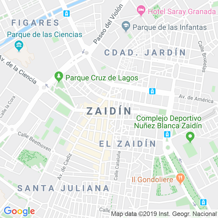Código Postal calle Don Bosco en Granada