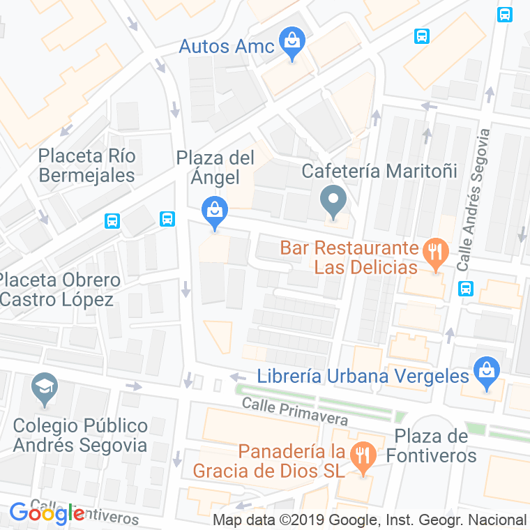Código Postal calle Orquidea en Granada