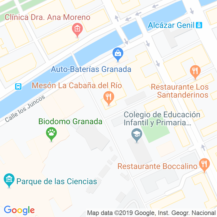 Código Postal calle Rio Lecrin en Granada
