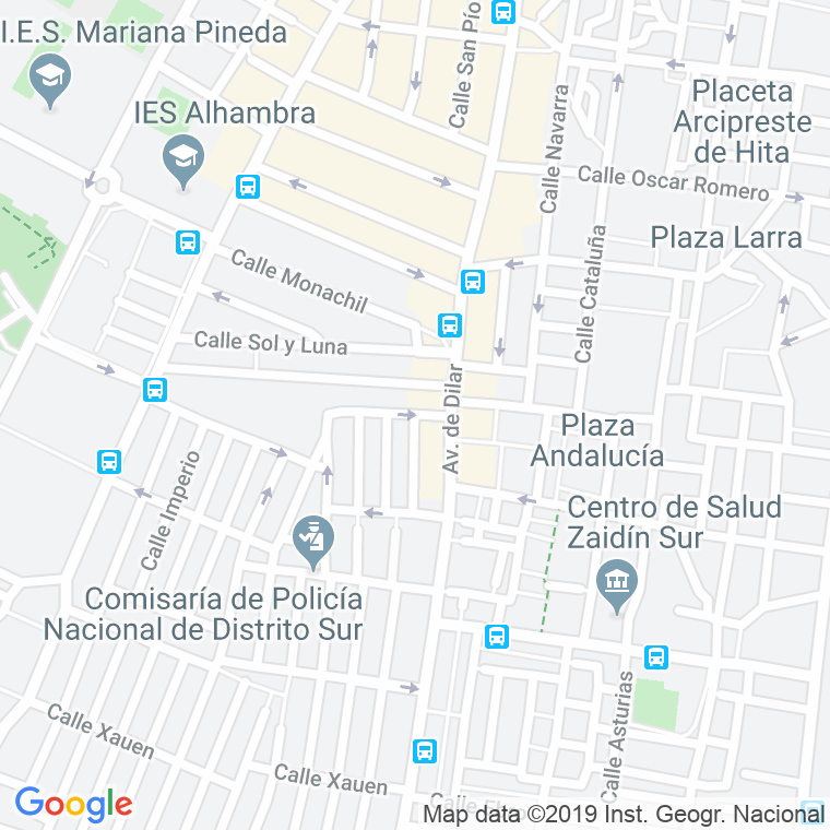 Código Postal calle Bolivia en Granada