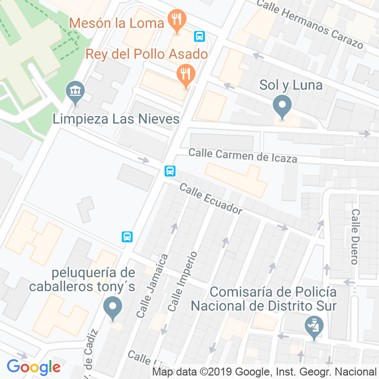 Código Postal calle Ecuador en Granada