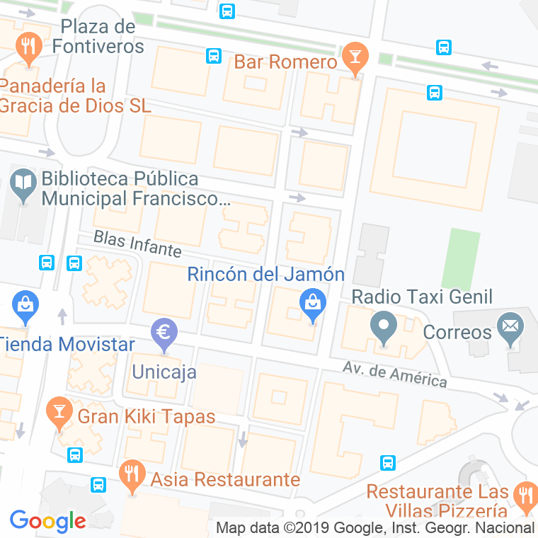 Código Postal calle Blas Infante en Granada