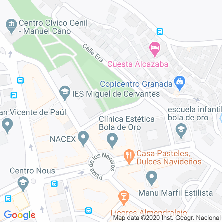 Código Postal calle Caballo, Del, cerro en Granada