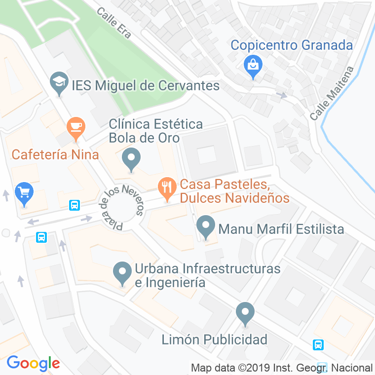 Código Postal calle Cerro Zujeiro en Granada